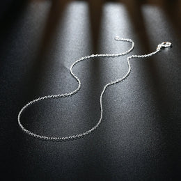 10PCS LOT Wholesale 925 Sterling Silver 16/18/20/22/24/26/28/30 Inch 1mm Snake Chain Necklace For Woman Man Fashion Jewelry