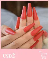 KissIcon Short Matte Black Press On Nails -