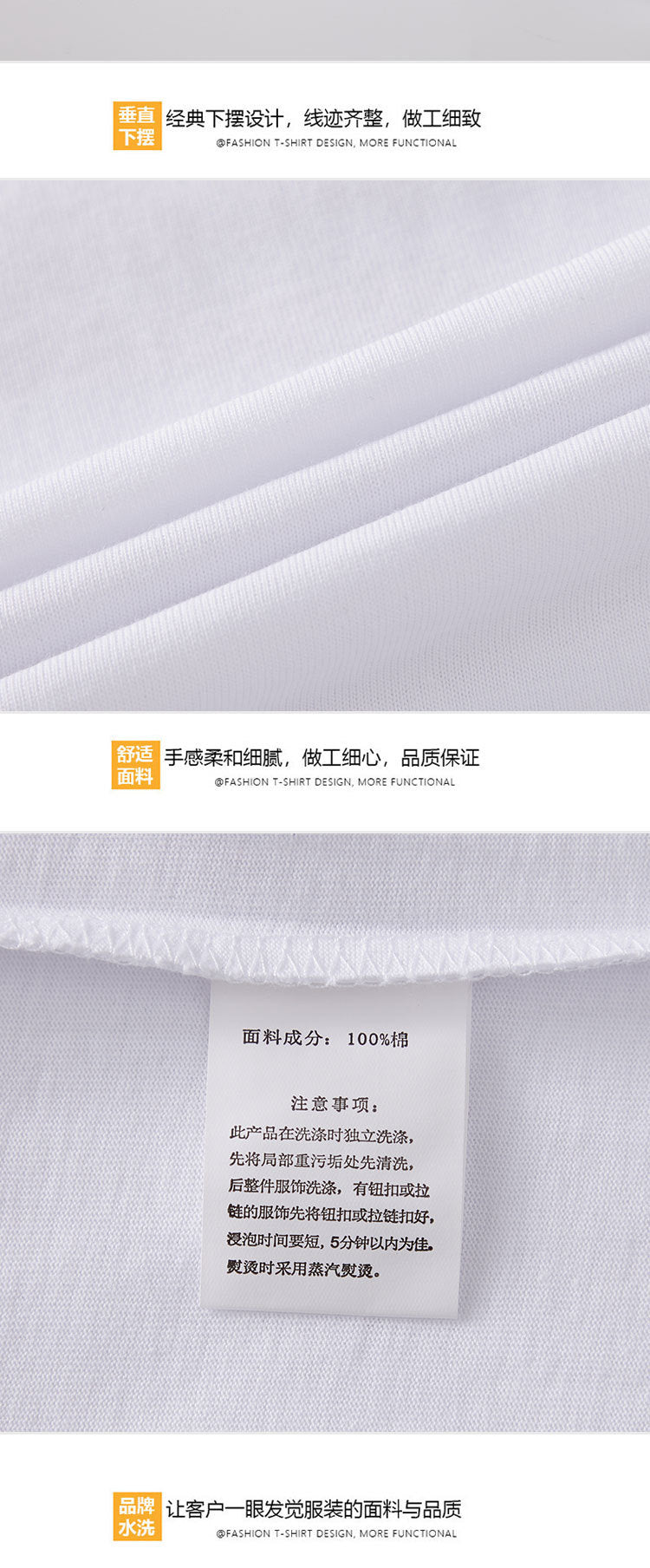 Embroidered Short-Sleeved T-Shirt for Young and Middle-Aged Men, Cotton Loose Trendy Brand Round-Neck Casual Men's Clothing, In-Stock Loose Fit