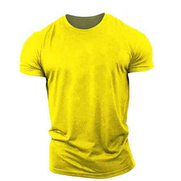 New trend loose running training sports short sleeve letters casual cotton round neck men's fitness T-shirt custom LOGO