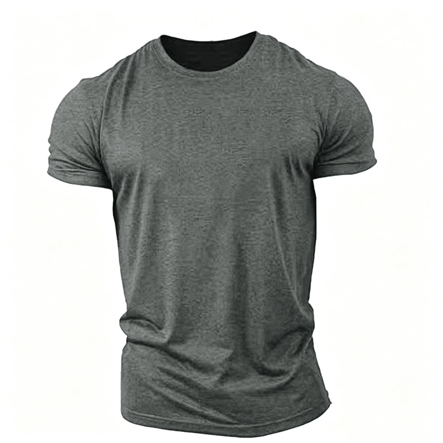New trend loose running training sports short sleeve letters casual cotton round neck men's fitness T-shirt custom LOGO