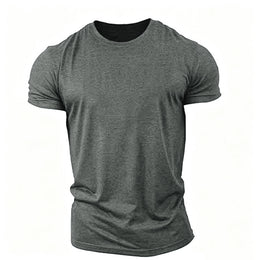 New trend loose running training sports short sleeve letters casual cotton round neck men's fitness T-shirt custom LOGO
