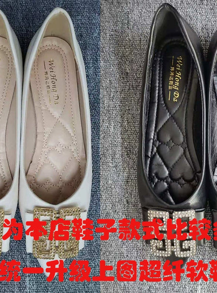 Women's Flat Shoes 2021 Spring New Square Toe