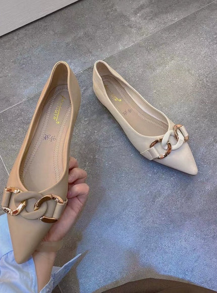 Square Toe Flat Shoes for Women Spring Autumn