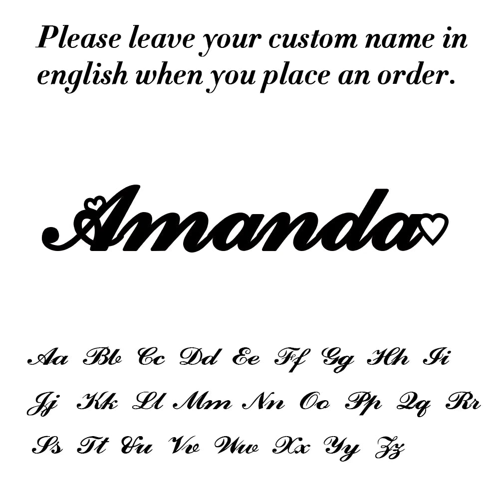 Letter Text Custom Name Bracelet For Women Men Personalized Gold Color Anklet Family Gift Stainless Steel Chain Pendant Jewelry