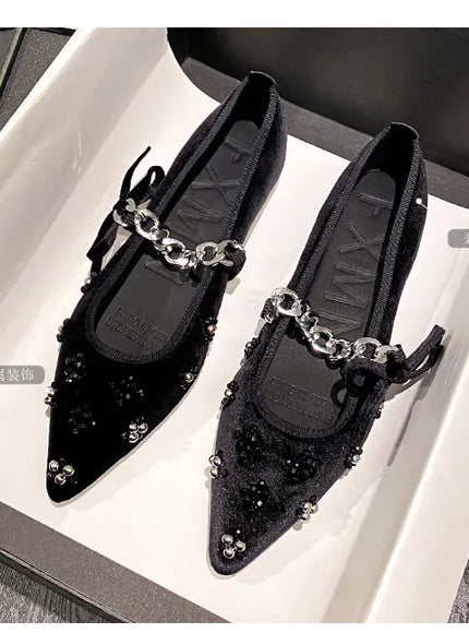 Flat Shoes Women French Mary Jane Shoes Women