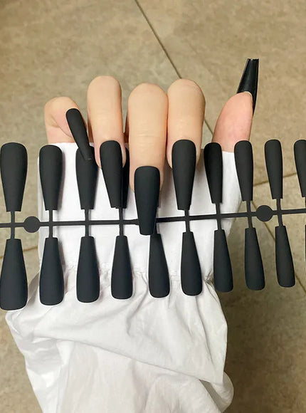 KissIcon 24Tips False Nail Tips Almond Coffin Extension