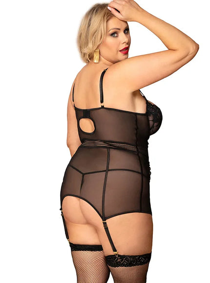 Plus Size sexy women lingerie sets pajama sets with G-String for woman young ladies from M-5XL