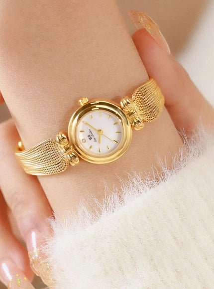 UTHAI Women Luxury Gold Bracelet Watch Waterproof Quartz