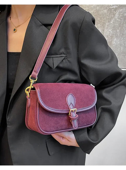 Modern Minimalist Crossbody – Soft Suede Mini