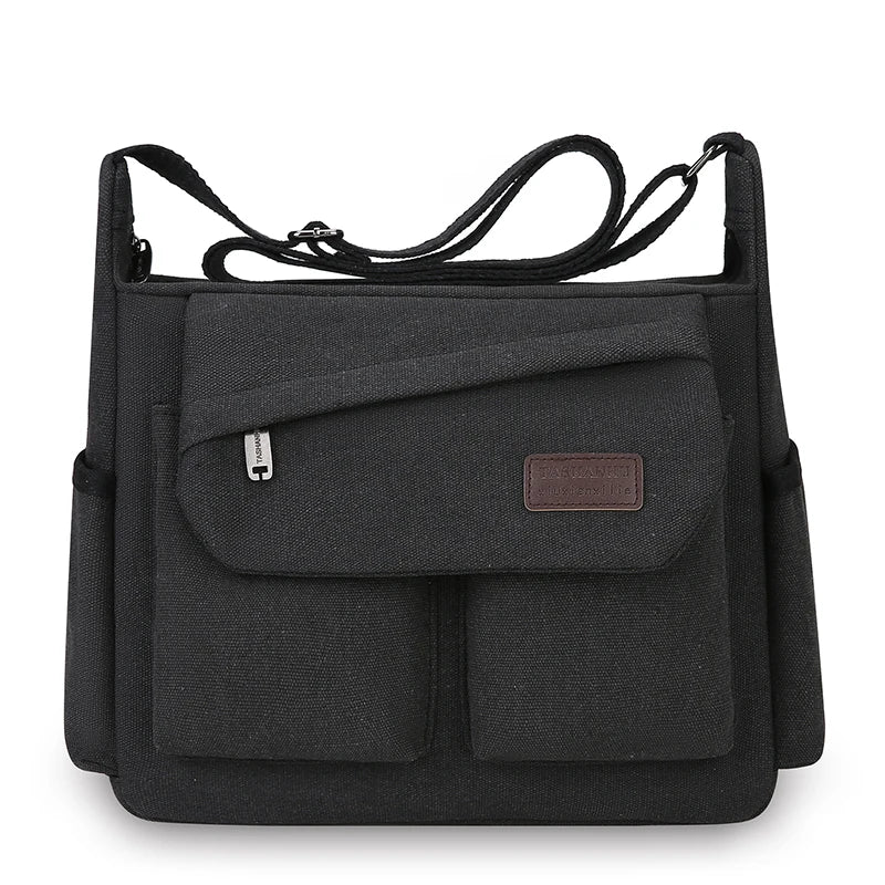 Men's Crossbody Bag, Multi Pocket Design - Large Capacity Shoulder Bag - Outdoor Essentials, Functional Storage, City Commuters