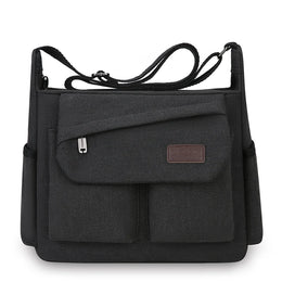 Men's Crossbody Bag, Multi Pocket Design - Large Capacity Shoulder Bag - Outdoor Essentials, Functional Storage, City Commuters