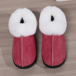 KissICON Indoor Flat Heel Warm Home Slippers Women Bag