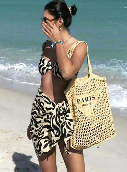 Women's Woven Tote – Shoulder Daily Commuting