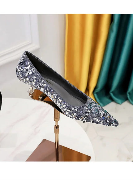 2024 Version Fashion Style Sequin Women's Shoes Shallow
