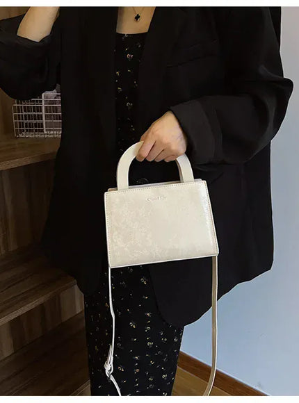 Women's Solid Color Handbag – High-quality Texture