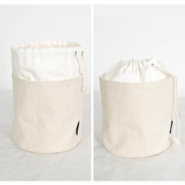 Women's Bag Inner  Basket Corduroy Bucket Bag Woven Drawstring Storage Pouch Versatile Household Organizer