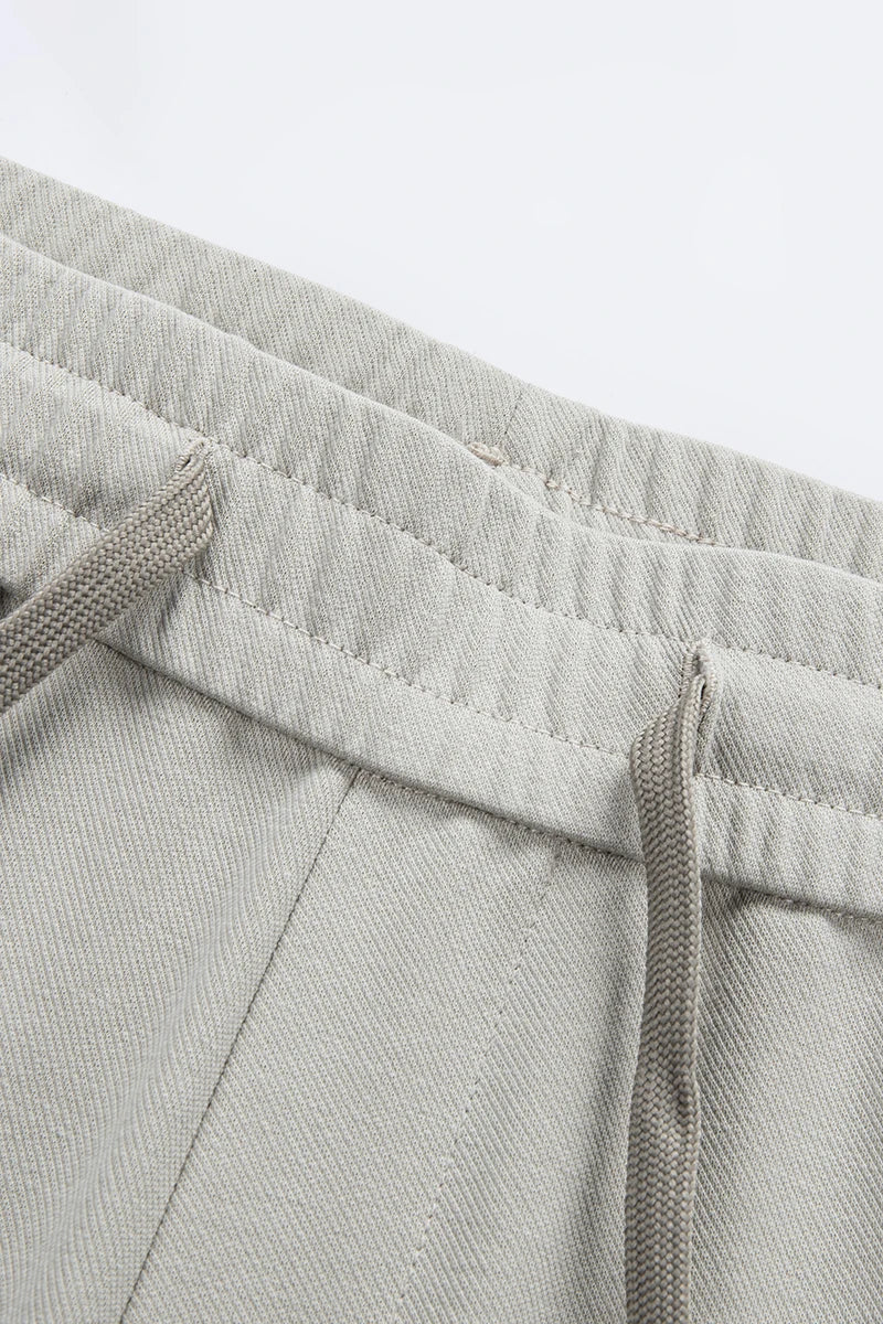 Lyocell Cotton Men's Casual Pants Breathable Straight Leg Loose Fit Elastic Waist Ice Silk Quick Dry Trousers Spring Summer 2026