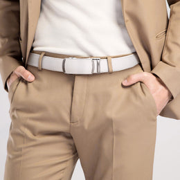 Men Belts Leather Waist Strap Male Automatic Buckle Waistband Mens High Quality Girdle Belts for Women Men Gifts 105 115  125cm