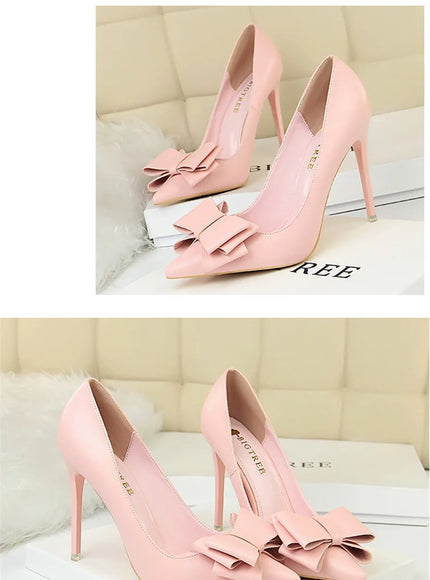 Fashion Sweet Women High Heel Shoes Blue Yellow