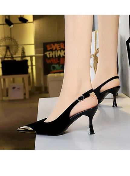 Elegant Women Green High Heel Velvet Pumps Wedding