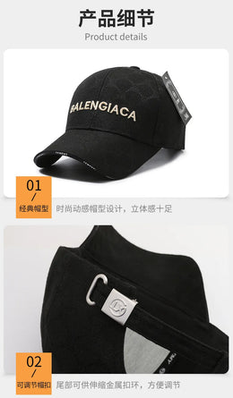 European and American new customers popular retro sunshade letter hat outdoor sports baseball cap men