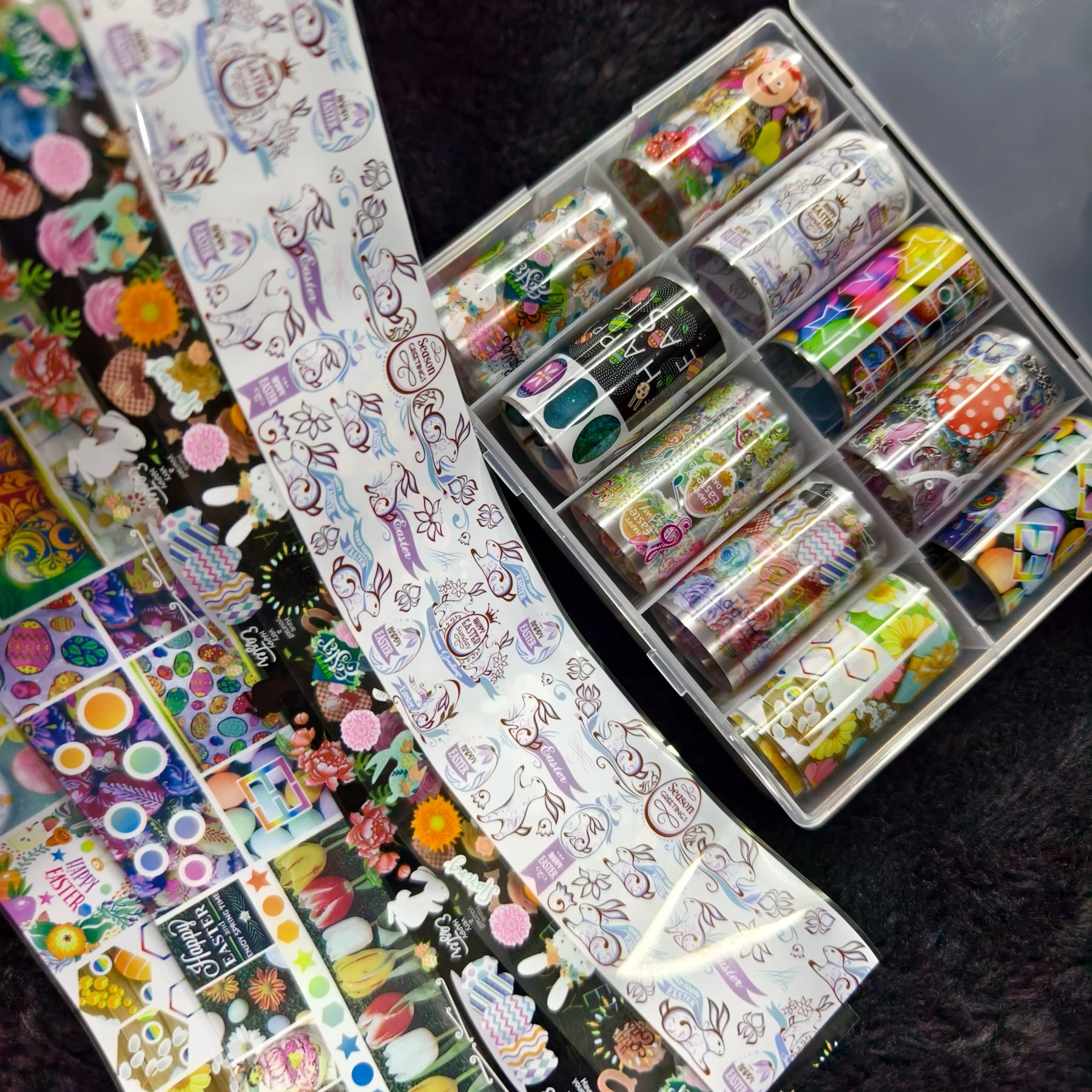 10Rolls Halloween  Christmas  Easter Nail Foils Transfer Paper  Nail Art Stickers   Decal  Nails Decoration