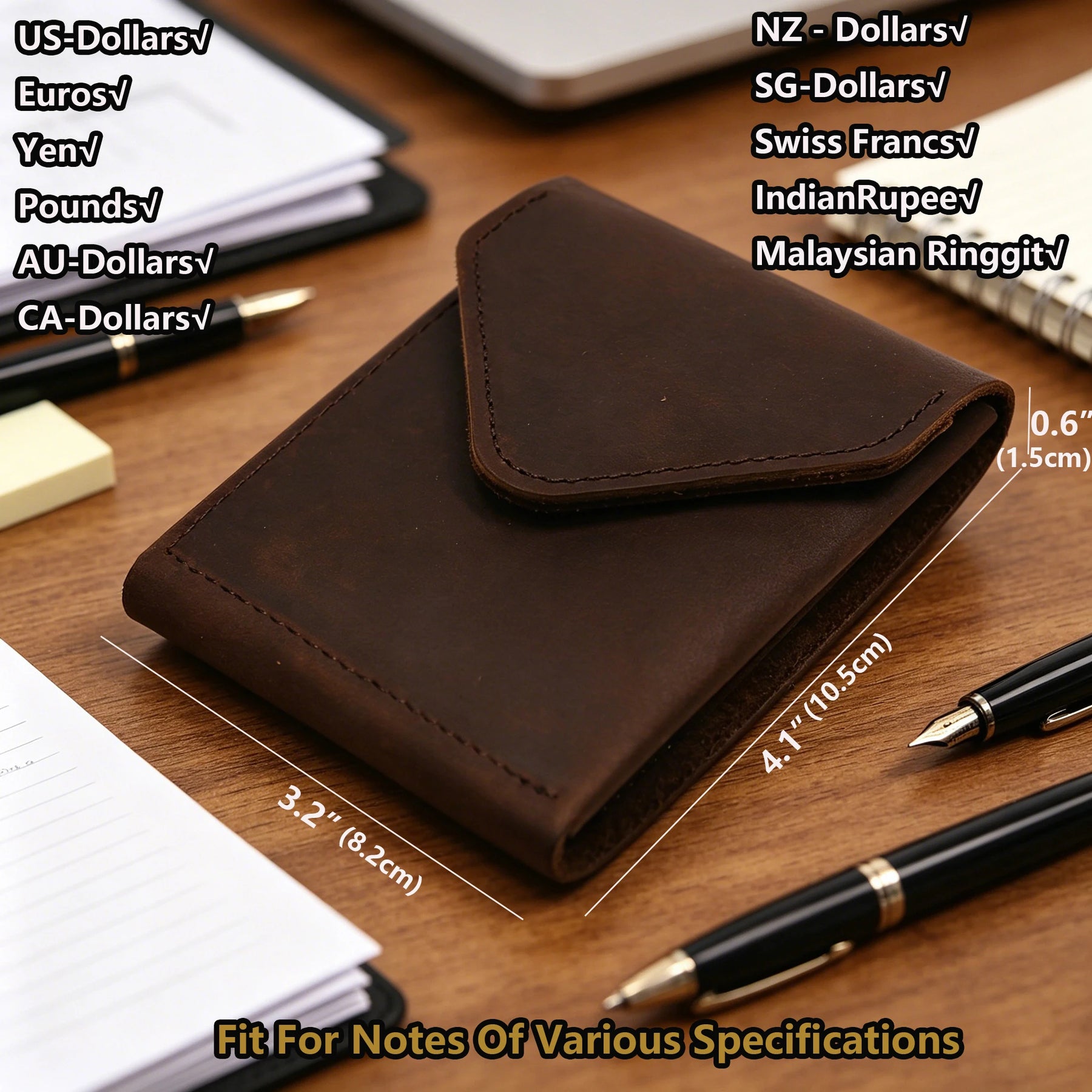 Genuine Leather Wallet For Men Male Vintage Cowhide Short Vertical Slim Mens Cash Wallet Purse Card Holder Flap Magnetic Closure