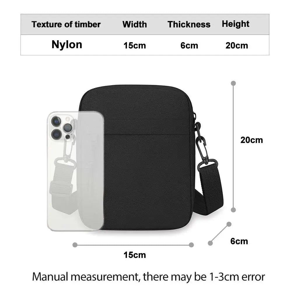 Mens Small Crossbody Sling Bag Chest Bag  Casual Utility Chest Phone Bag Water Resistant Fanny Pack for Running Travel Workout