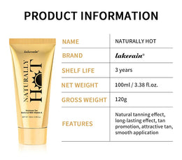 KissICON 100ml AG Hot Tanning Cream - Long Lasting Tan