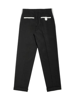 2026 Spring Summer Color Block Spliced Men Business Straight Pants Color Block Spliced  Straight Leg Men Business Pants