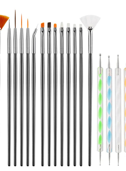 KissICON set A / CHINA KissIcon Nail Art Brush Set - Versatile Design
