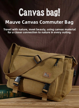 Men's Casual Crossbody Bag Large Capacity Single Shoulder Bag Commuter Mailman Bag Lightweight Leisure Backpack for Business