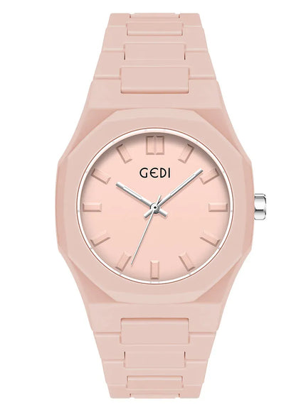 KissICON light Pink Candy Color Unisex Watch Waterproof Quartz Morandi Fashion