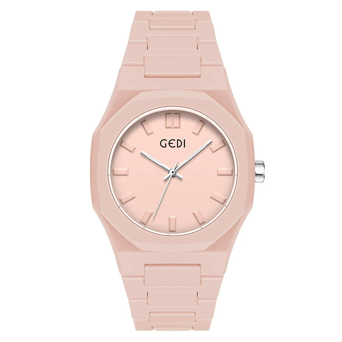KissICON light Pink Candy Color Unisex Watch Waterproof Quartz Morandi Fashion