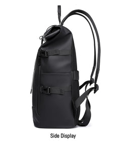 New Shoulder Bag Men's Senior Sense of Business Computer Outdoor Leisure Rolled Edge Travel Backpack Fashion Commuting