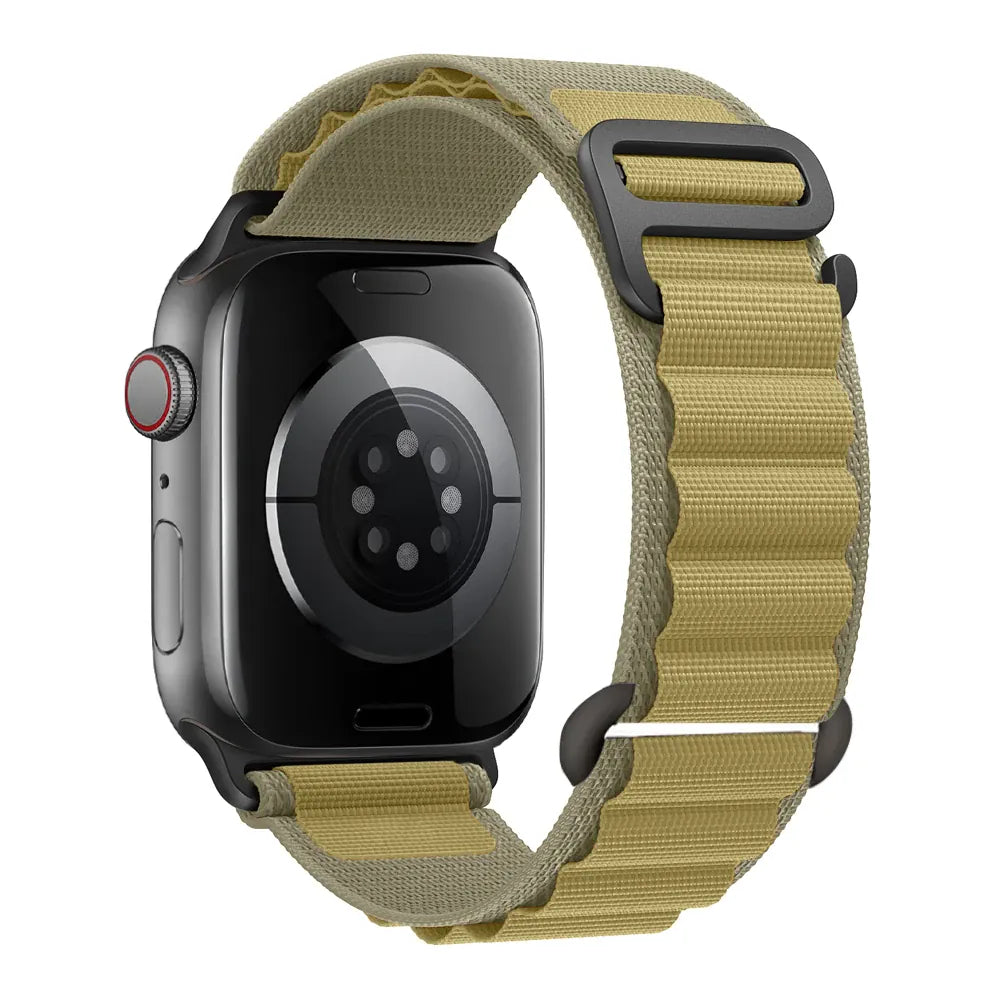 KissICON wheat-black / S10-42 40 41 38mm Straps for Apple watch Ultra Band 49mm 46mm 45mm 44mm 40 41 42mm Alpine loop belt bracelet correa iwatch series 9 8 7 SE 6 5 10