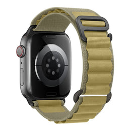KissICON wheat-black / S10-42 40 41 38mm Straps for Apple watch Ultra Band 49mm 46mm 45mm 44mm 40 41 42mm Alpine loop belt bracelet correa iwatch series 9 8 7 SE 6 5 10