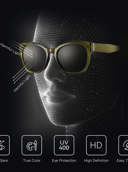 Butterfly Frame Polarised Cat Eye Sunglasses