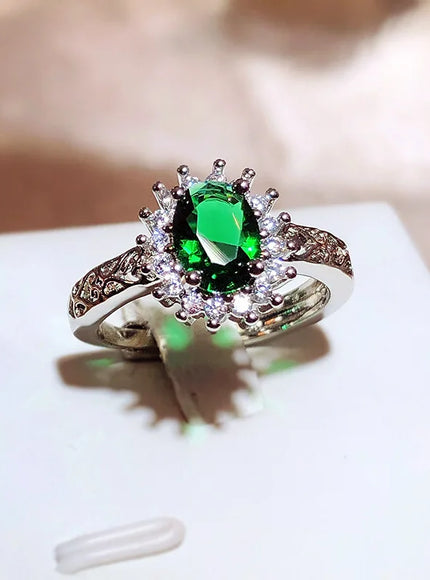Exquisite 925 Silver Plated Ring for Women's Party Jewelry Shiny AAAA Zircon Ring Wedding Bridal Jewelry Engagement Ring