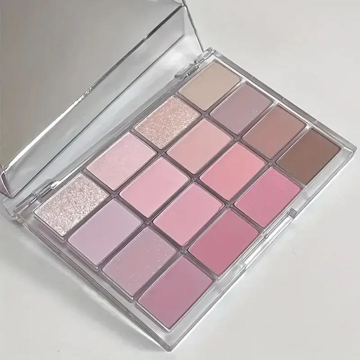 16 Color Matte Glimmer Eye Shadow Palette Waterproof