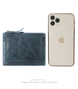 New Cow Leather Women's And Men's Card Bag Coin Purse Slim Credit Card Holder Wallet For Men and Women ID Card Pocket