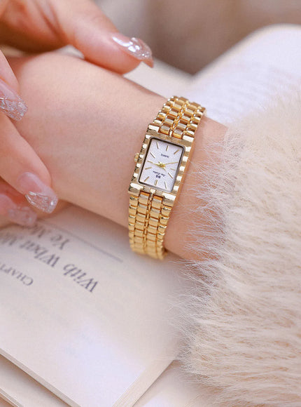 KissICON KissIcon UTHAI Women Watch Luxury Square Gold Waterproof