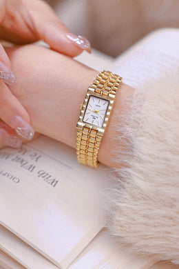 KissICON KissIcon UTHAI Women Watch Luxury Square Gold Waterproof