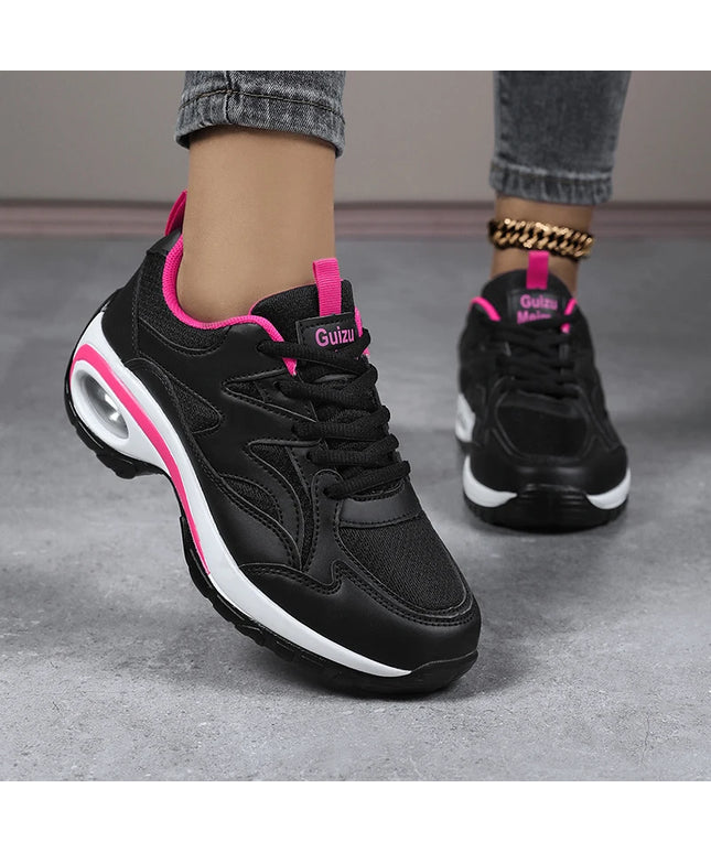 Shoes for Women Sneaker Air Cushion Casual Walking Shoes Wedges Wedges Chunky Hiking Woman Sports Shoes Light Mesh Breathable