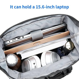 Mens Business Messenger Bag Laptop Shoulder Bag Multifunctional Computer Work Office Bag Waterproof Briefcases Travel Handbag
