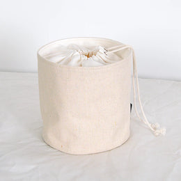 Women's Bag Inner  Basket Corduroy Bucket Bag Woven Drawstring Storage Pouch Versatile Household Organizer