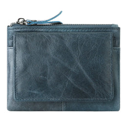 New Cow Leather Women's And Men's Card Bag Coin Purse Slim Credit Card Holder Wallet For Men and Women ID Card Pocket