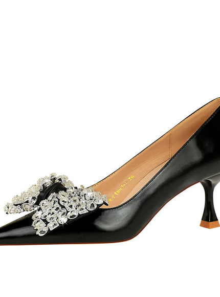 Women Green Pointed Toe Pumps Wedding Middle Low