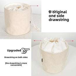 Women's Bag Inner  Basket Corduroy Bucket Bag Woven Drawstring Storage Pouch Versatile Household Organizer
